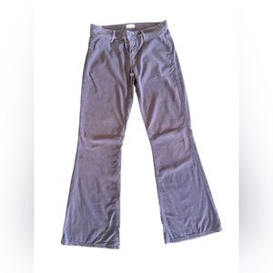 MOTHER, The Curfew Velvet Flared Pants, Tan, EUC, Women's 27